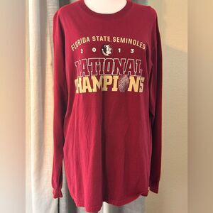Florida State Seminoles 2013 National Championship Long Sleeve T-Shirt (garnet)